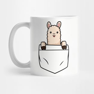 Cute Llama in Pocket Mug